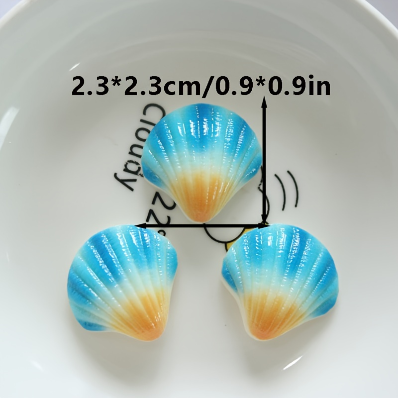 Marine Aquarium Japan - 10 adet 23x23mm Reçine Deniz Yaşamı