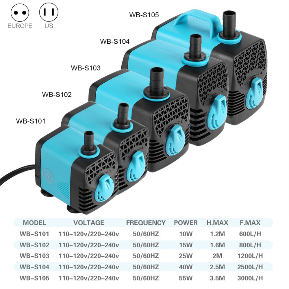 220V Ultra sessiz dalgıç su po - Marine Aquarium Water incelemesi ve fiyatı